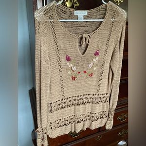 NEWPORT NEWS CROCHET SWEATER
